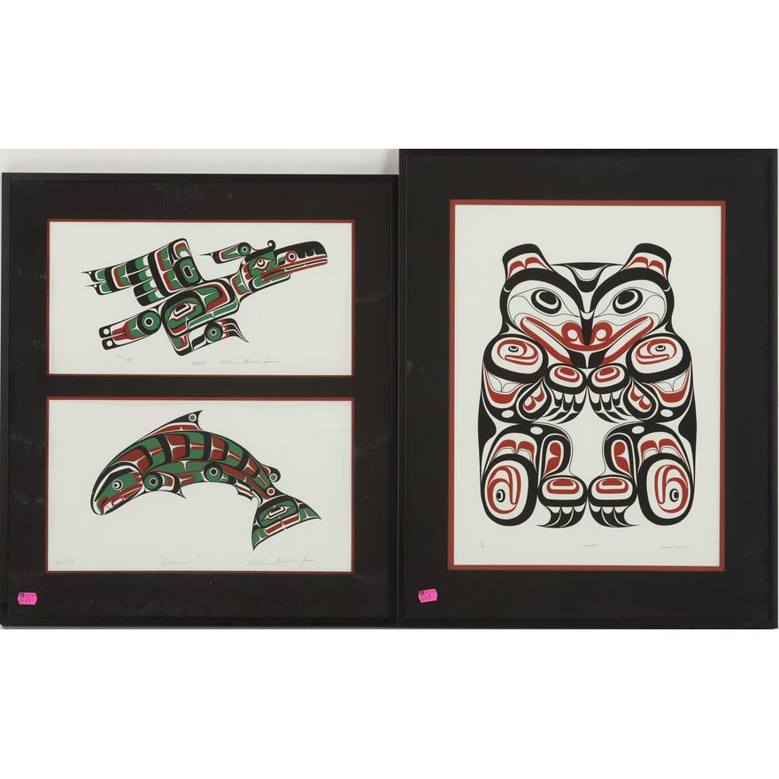 Two Indigenous Prints, serigraph