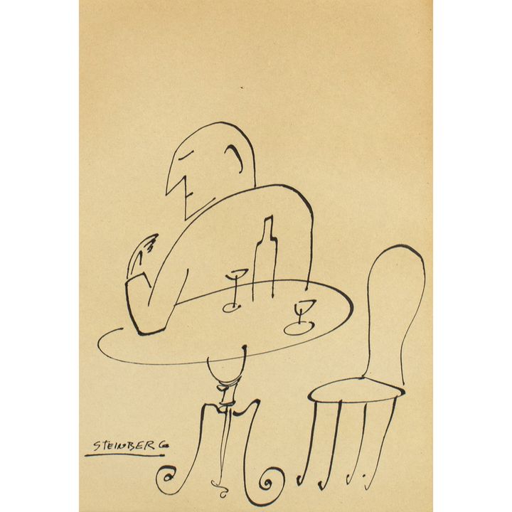 Work on paper, Attributed to Saul Steinberg
