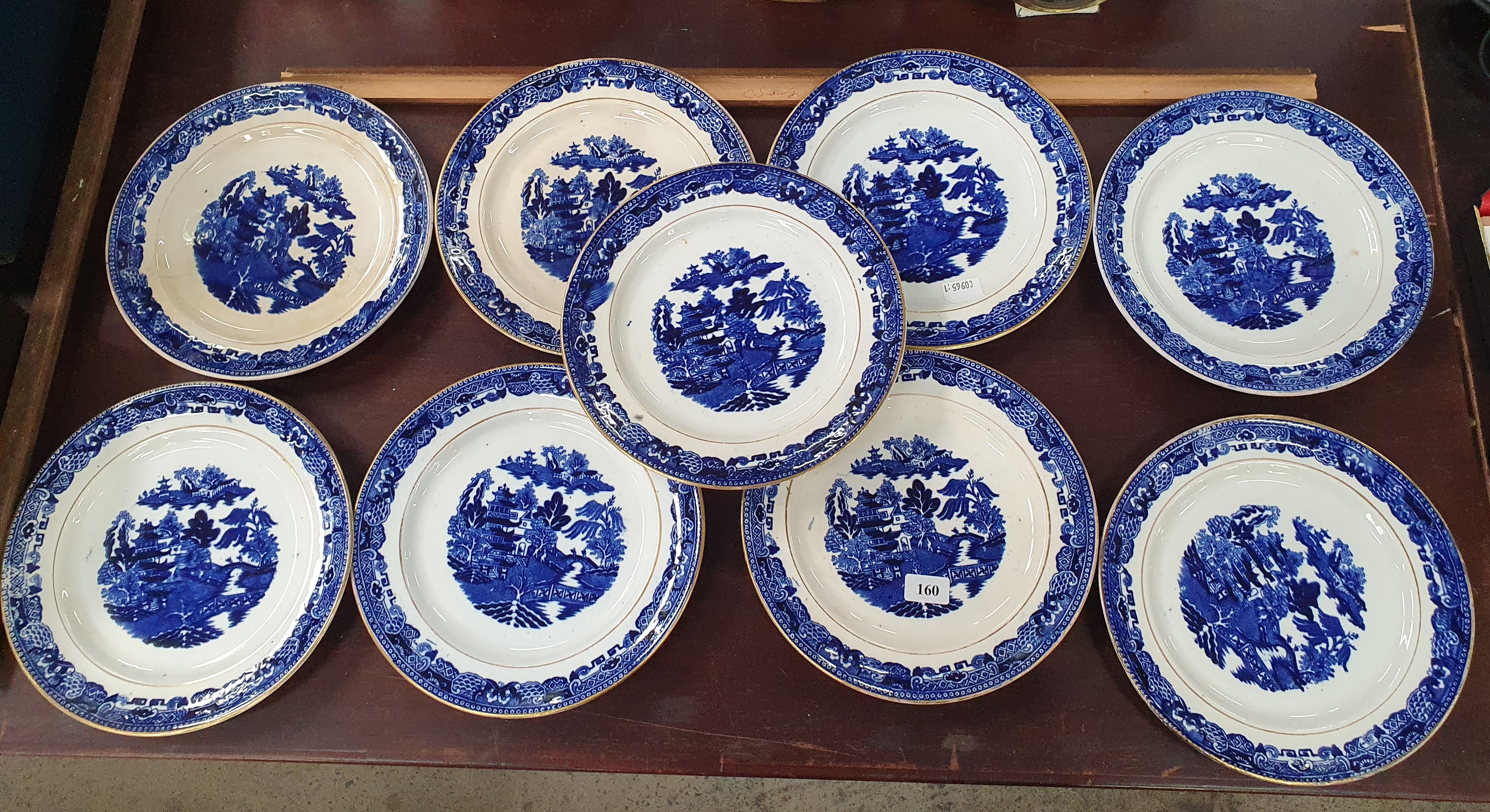 160 · NINE EARLY 20th CENTURY PLATES