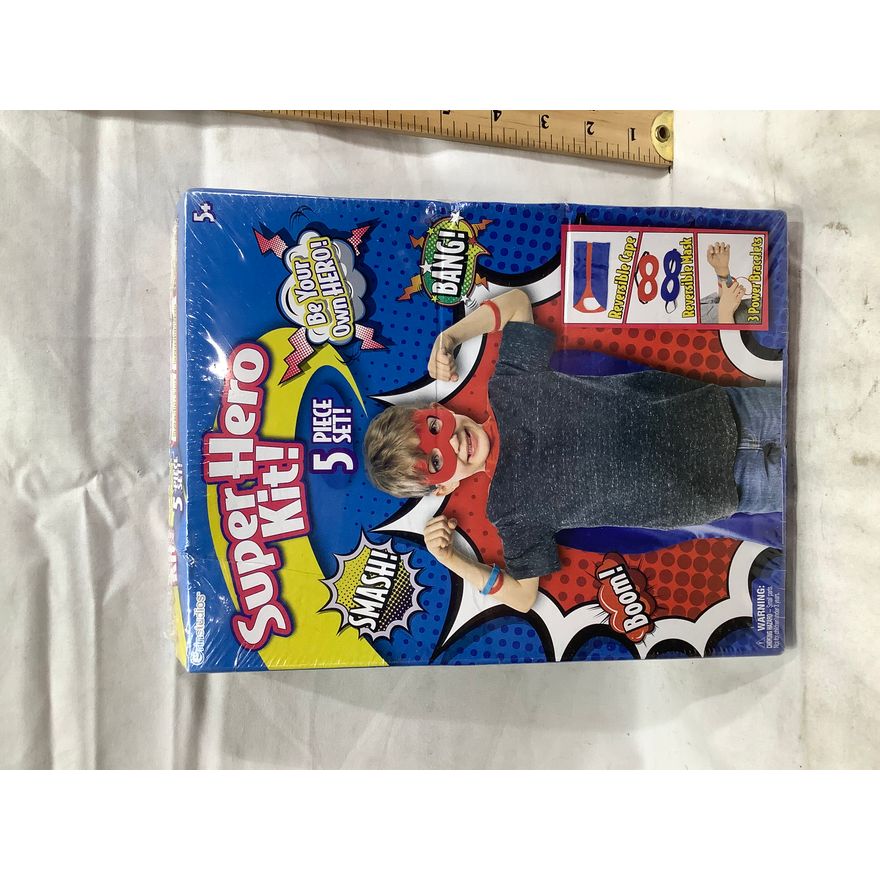 Super Hero Kit, 5pc Set, Red And Blue