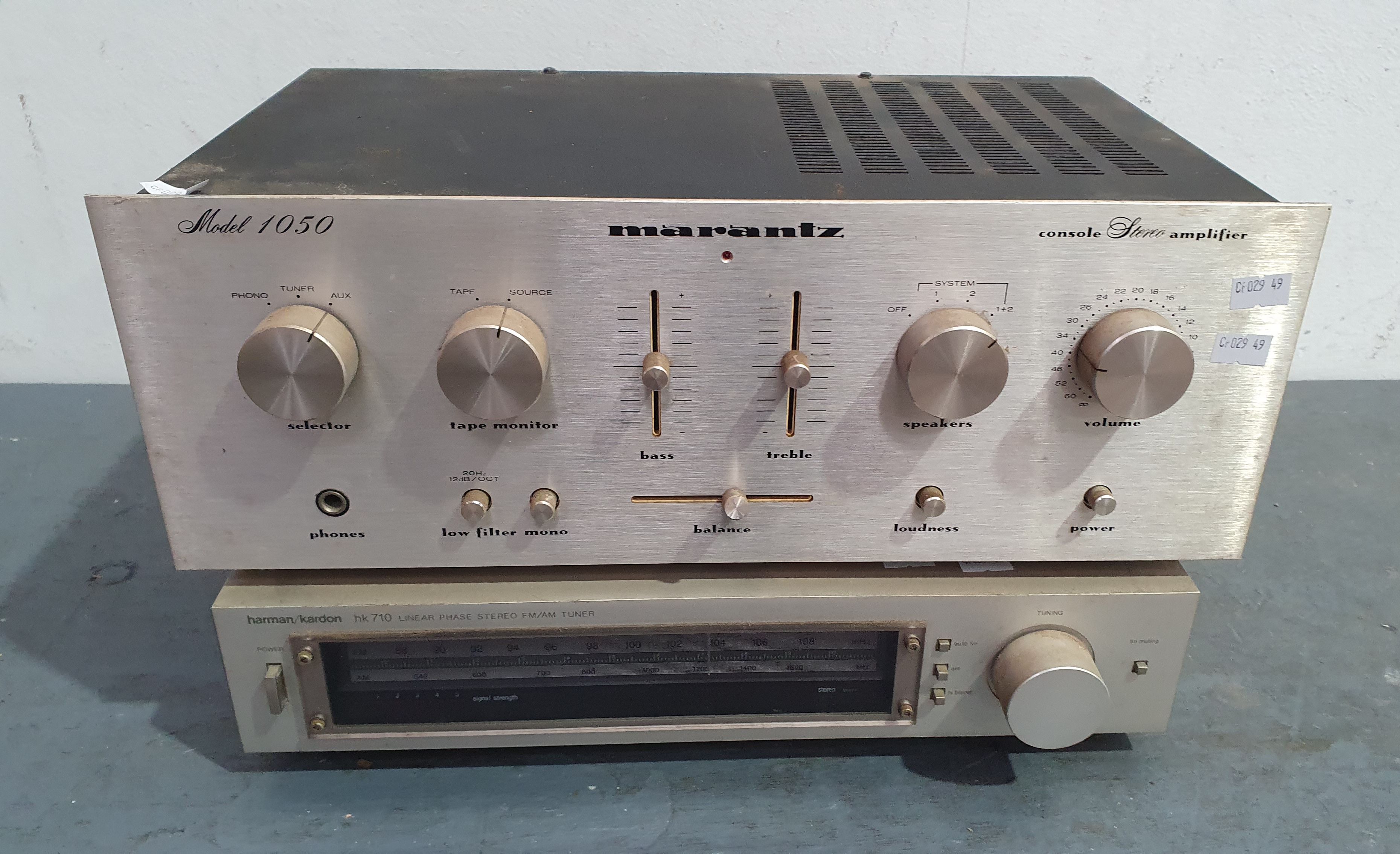 1365 · A MARANTZ CONSOLE STEREO AMPLIFIER MODEL 1050
