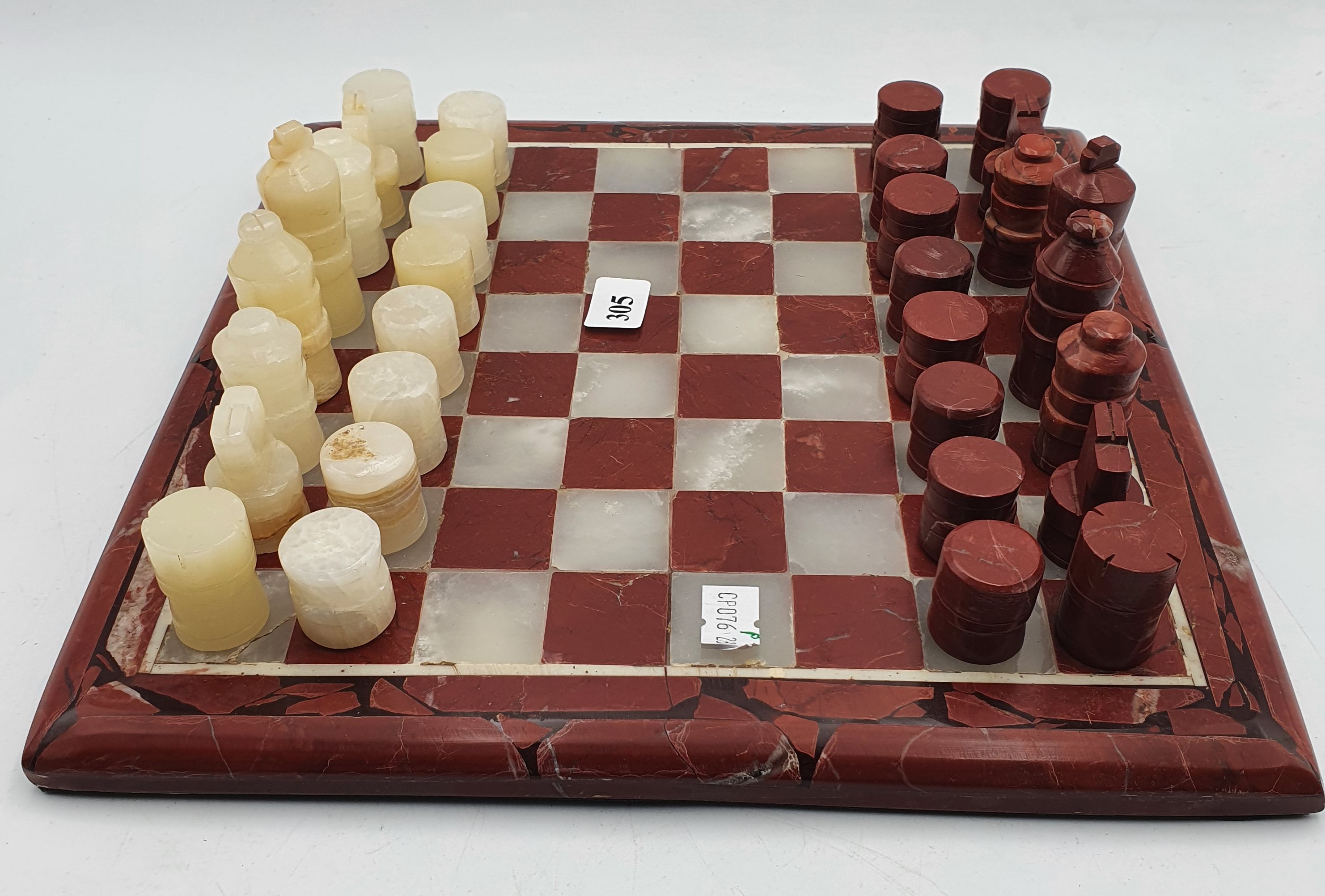 305 · A MARBLE CHESS SET