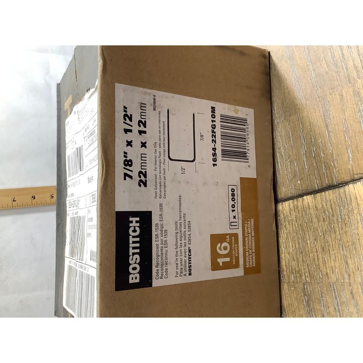 Bostitch 7/8"x1/2" 16GA Medium Crown Staples 10,080ct
