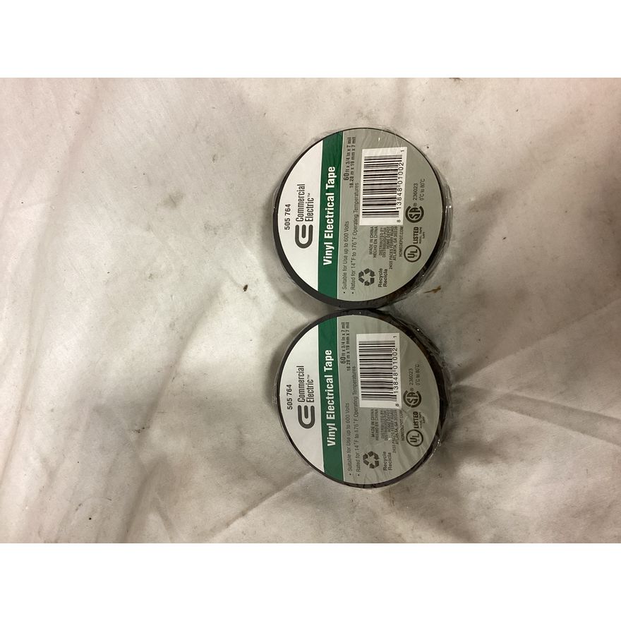 (2) Commercial Electric Vinyl Electrical Tape (60ft)
