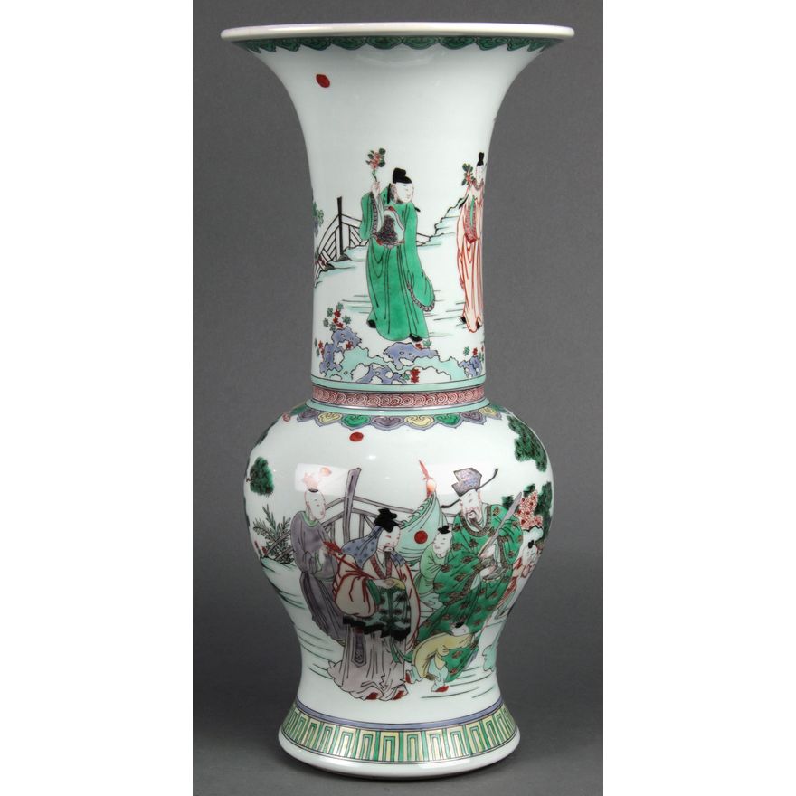 Chinese famille verte vase