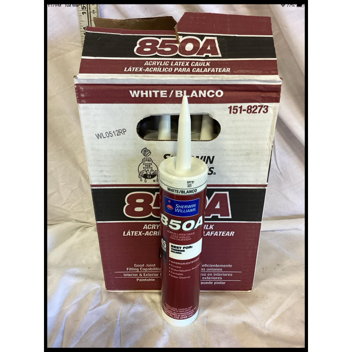 BUYING A Whole Case (12) Sherwin Williams 850A Acrylic Latex Caulk- White