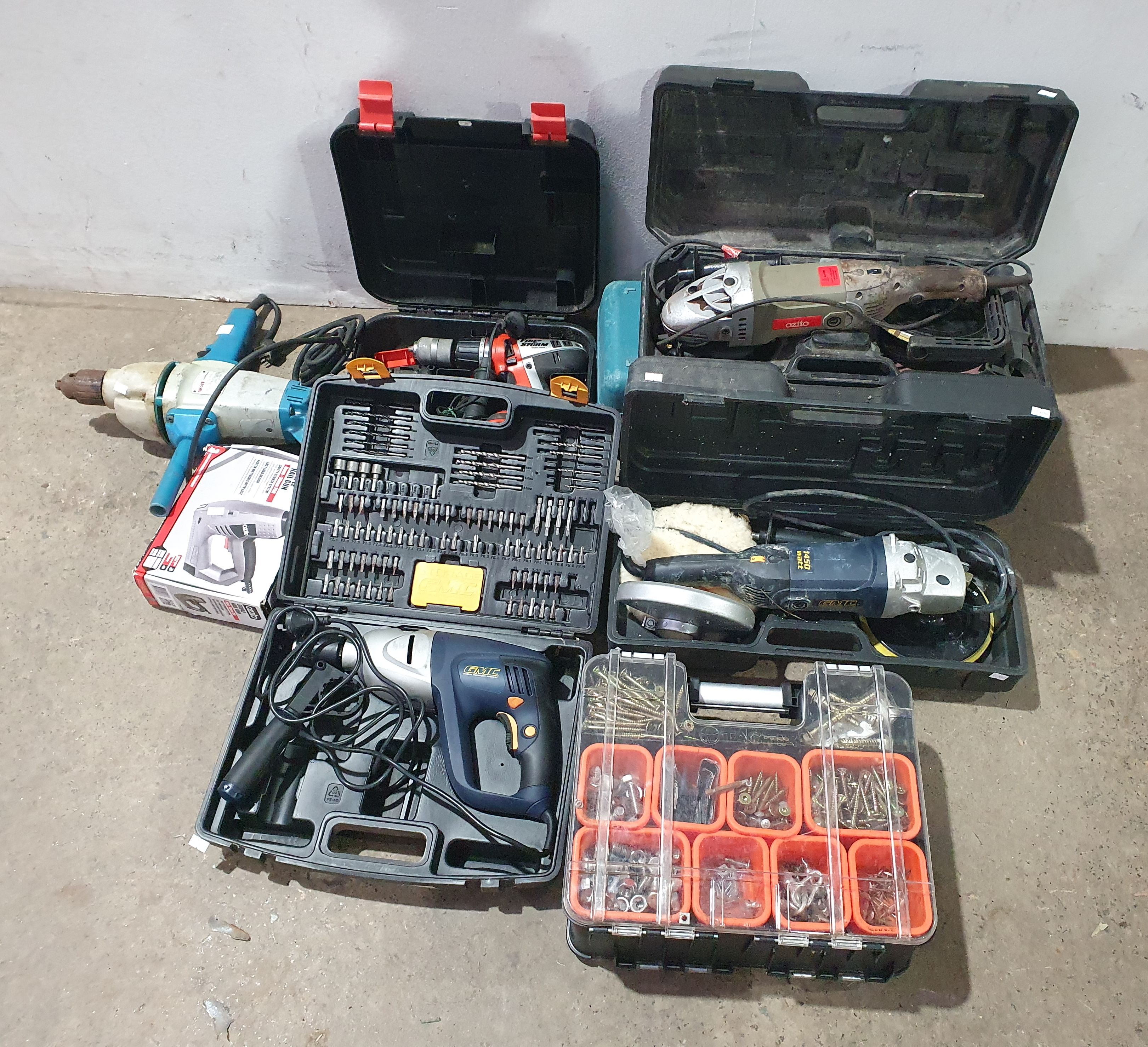 1352 · NINE ASSORTED POWER TOOLS