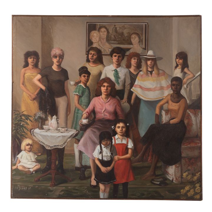 Nathaniel K. Gibbs. "Women of Diversity..." Oil