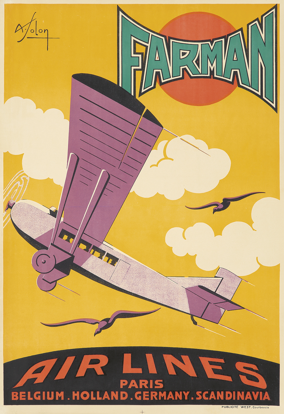 Farman Air Lines. 1926. | Poster Auctions International, Inc.