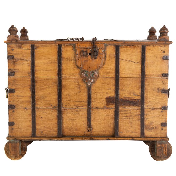 Continental Walnut Treasure Coffer