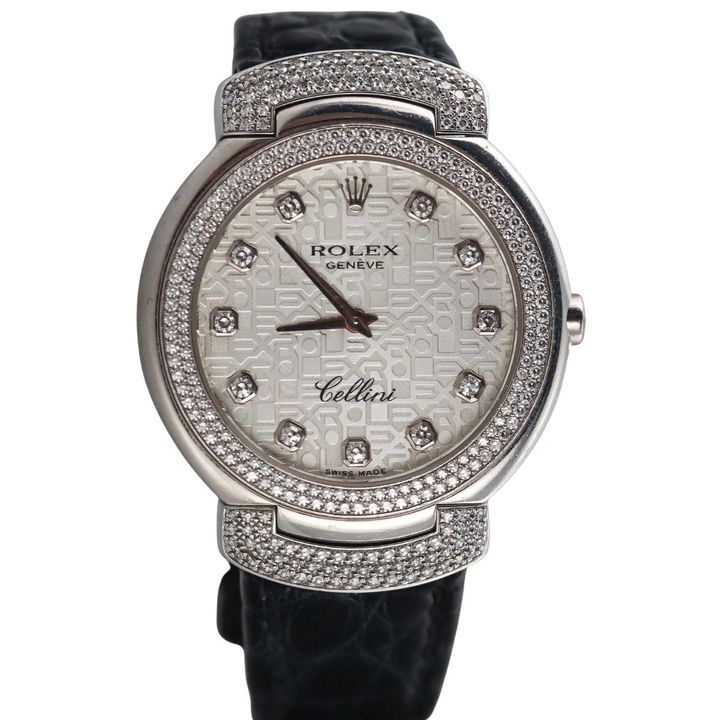 Rolex Cellini Cellissima 18k Gold Diamond Watch 6683