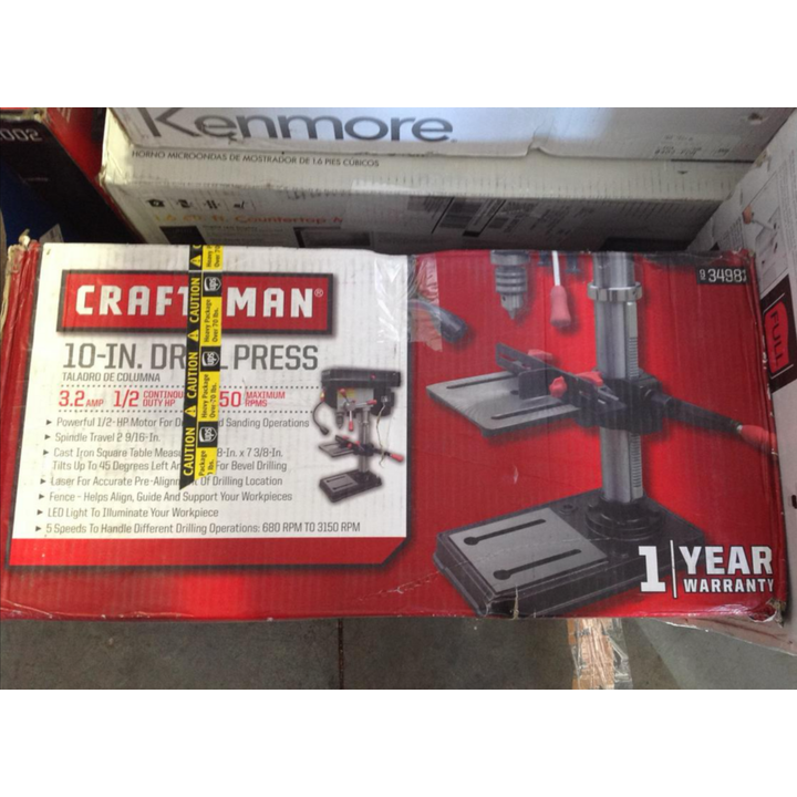 Craftsman 10" Drill Press 3.2 Amp 1/2 HP