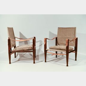 PAIR KAARE KLINT FOR RUD RASMUSSEN SAFARI CHAIRS