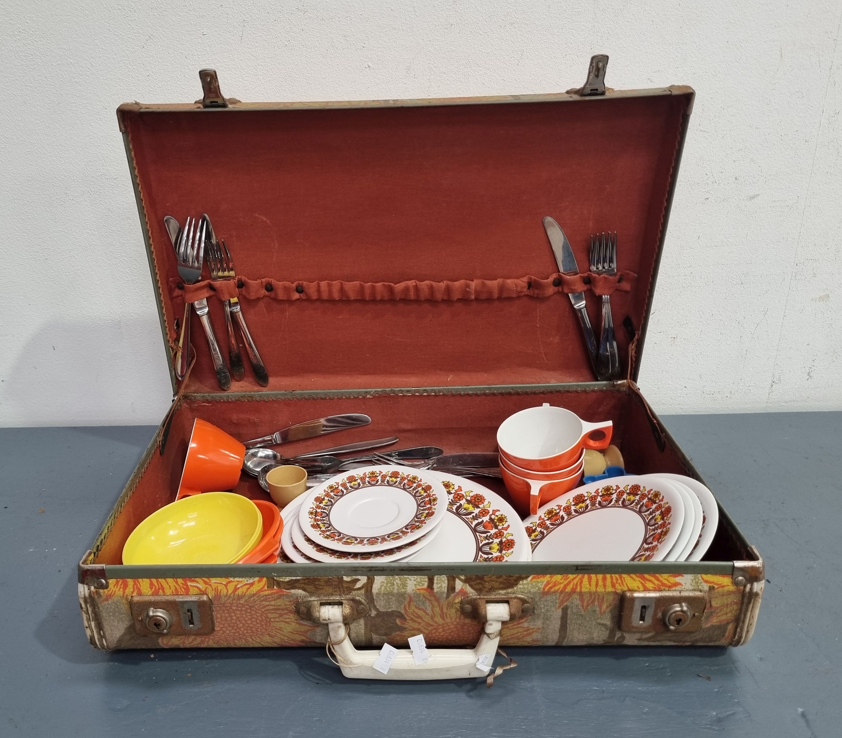 A Vintage Floral Suitcase