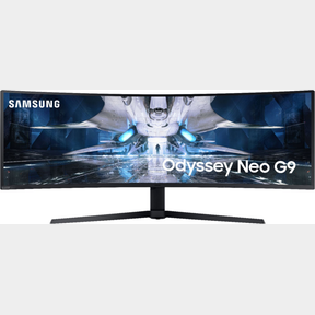 Samsung - Odyssey 49” 1000R Curved Dual QHD FreeSync & G-Sync Gaming Monitor - White - W2