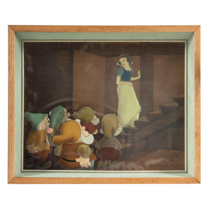 Disney Snow White & The Seven Dwarves Cel Set Up