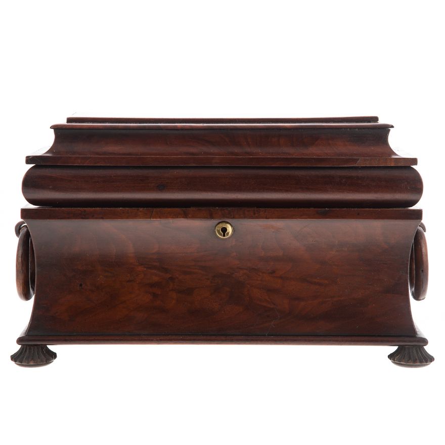 Regency Mahogany Tea Caddy