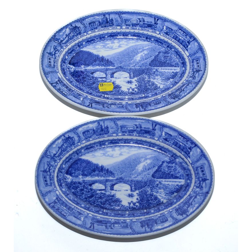 Two B & O Lamberton Platter