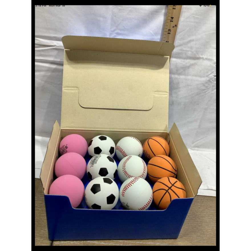 24pk Assorted Sports Bouncy Balls