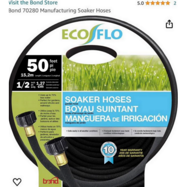 Eco Flo 50' x 1/2" Soaker Hose