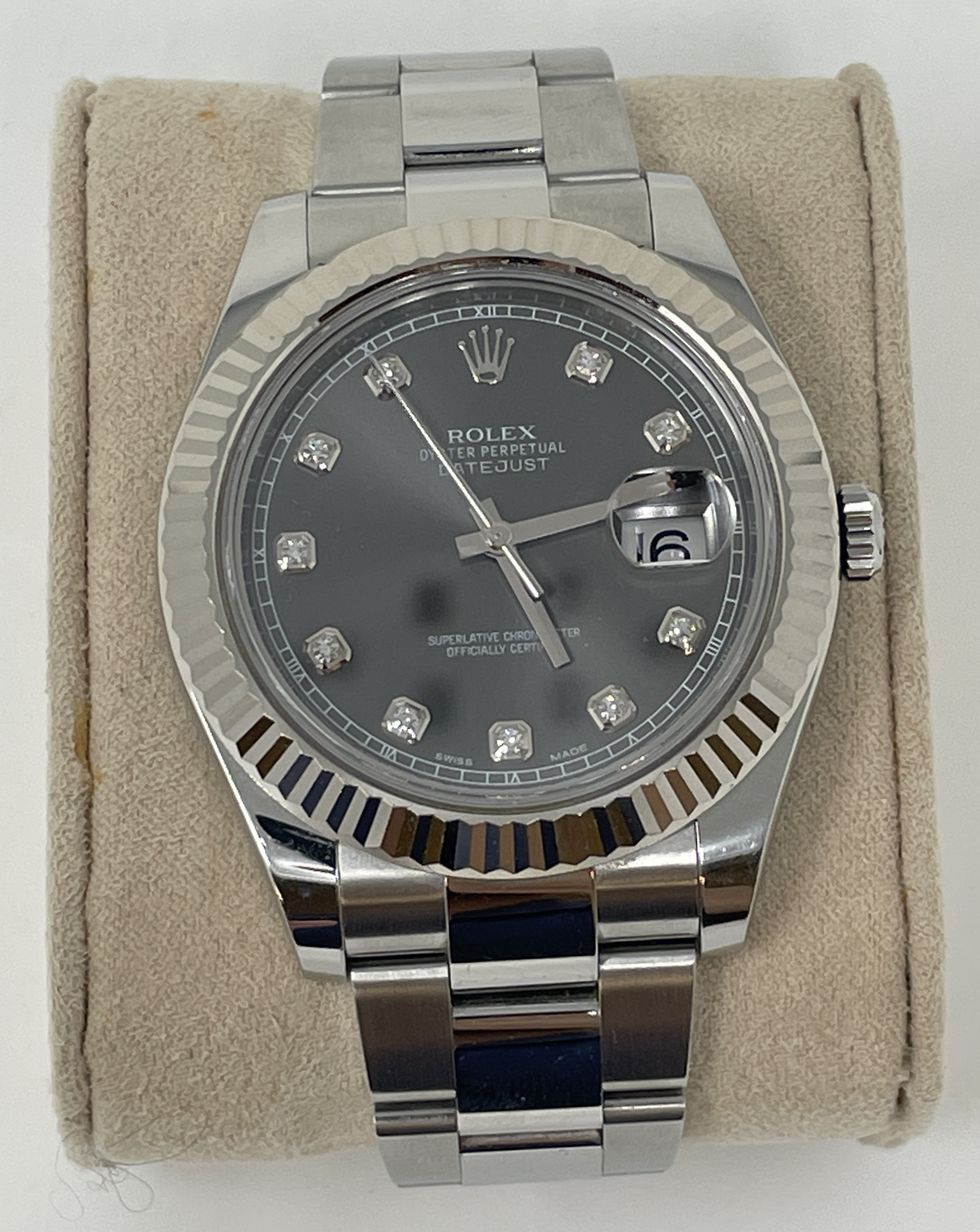 Rolex datejust 2 on sale rhodium