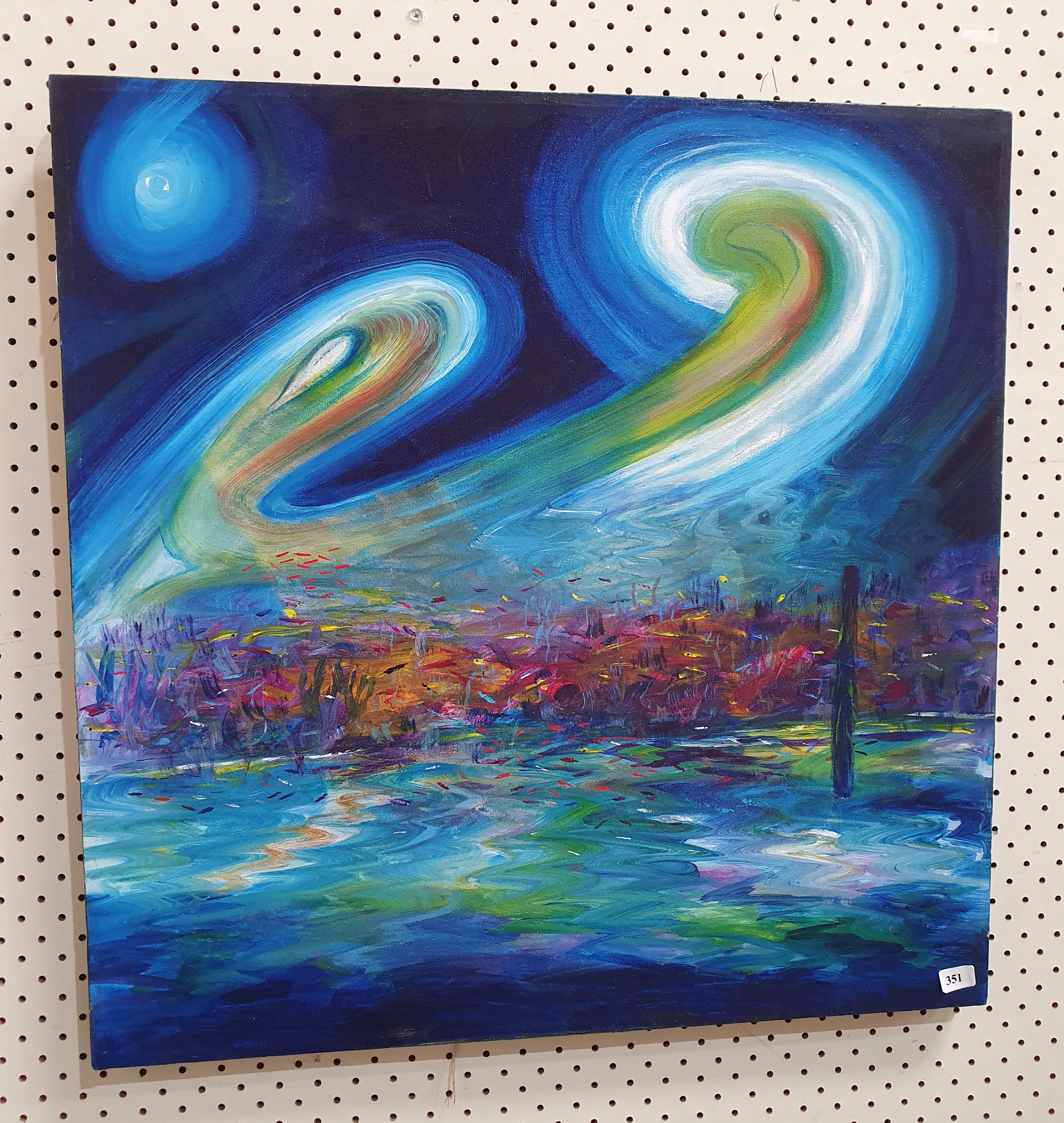351 · AN OIL ON CANVAS