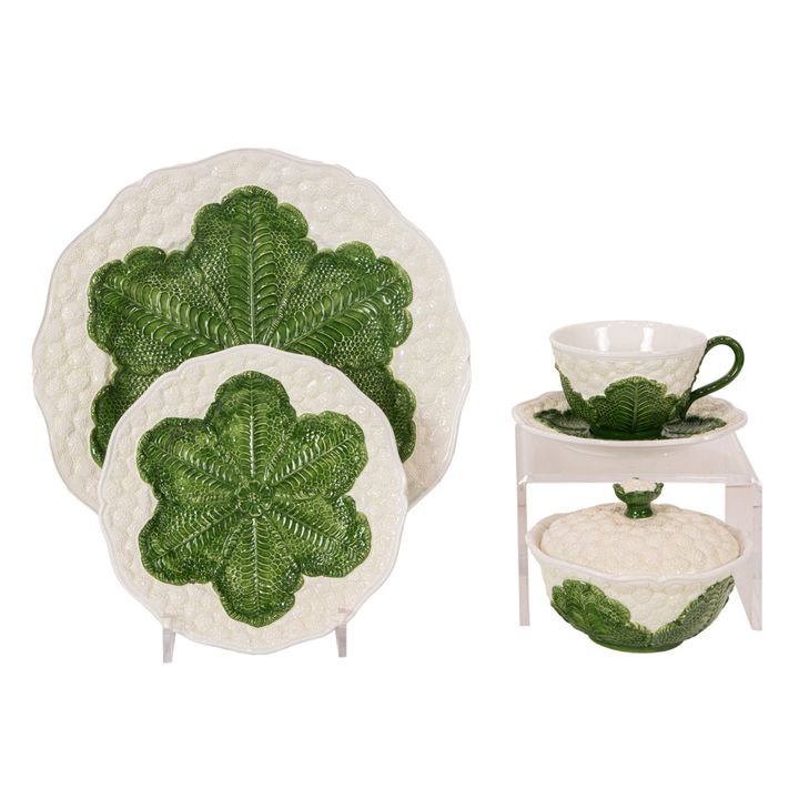 A Mottahedeh Italian pottery cauliflower dinner service