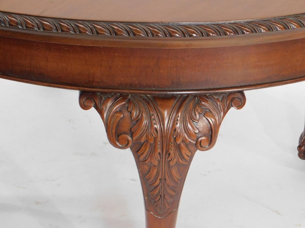 Robust Mahogany Ball Claw Foot Dining, Claw Foot Dining Table
