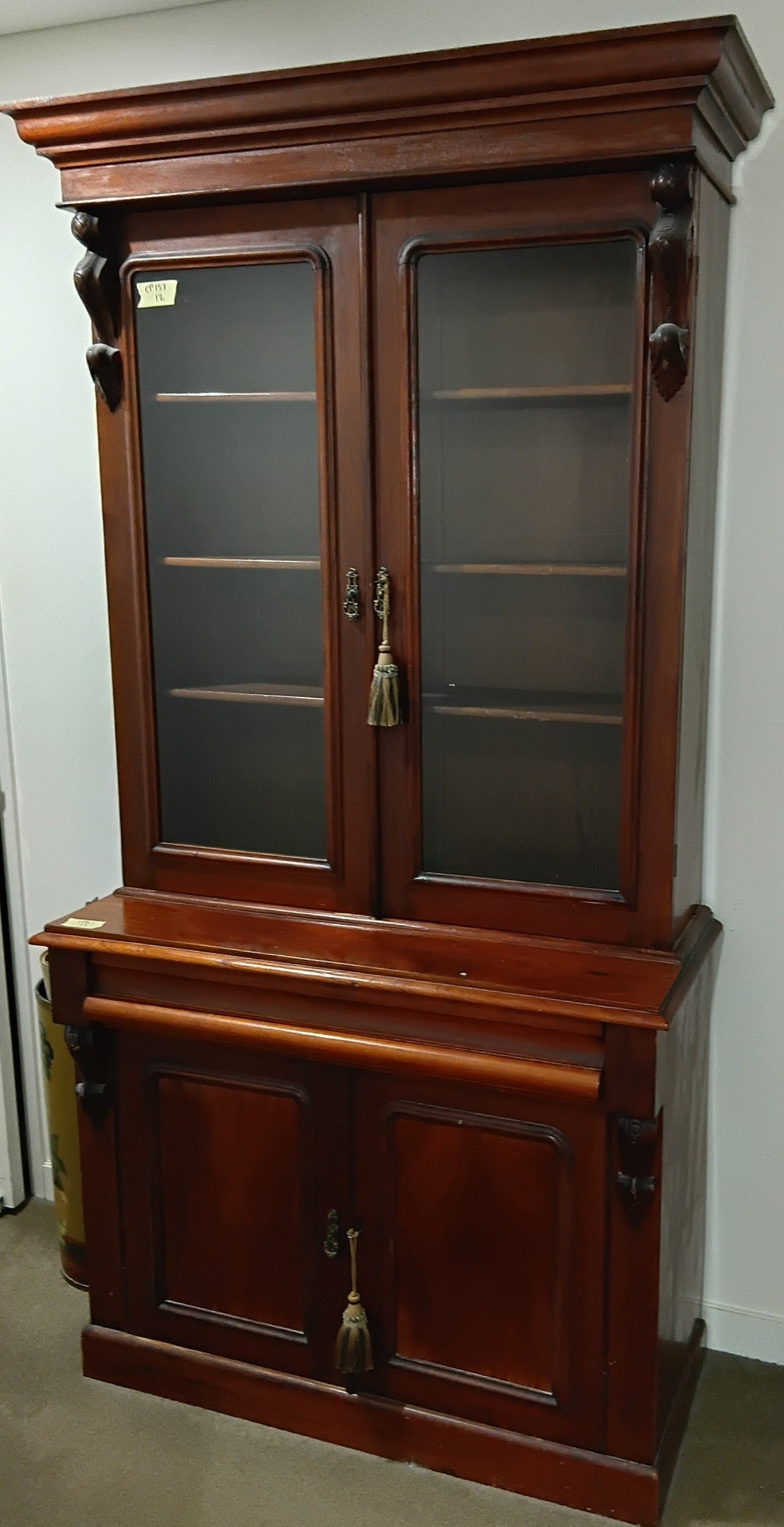 A Colonial Cedar Elevated Bookcase
