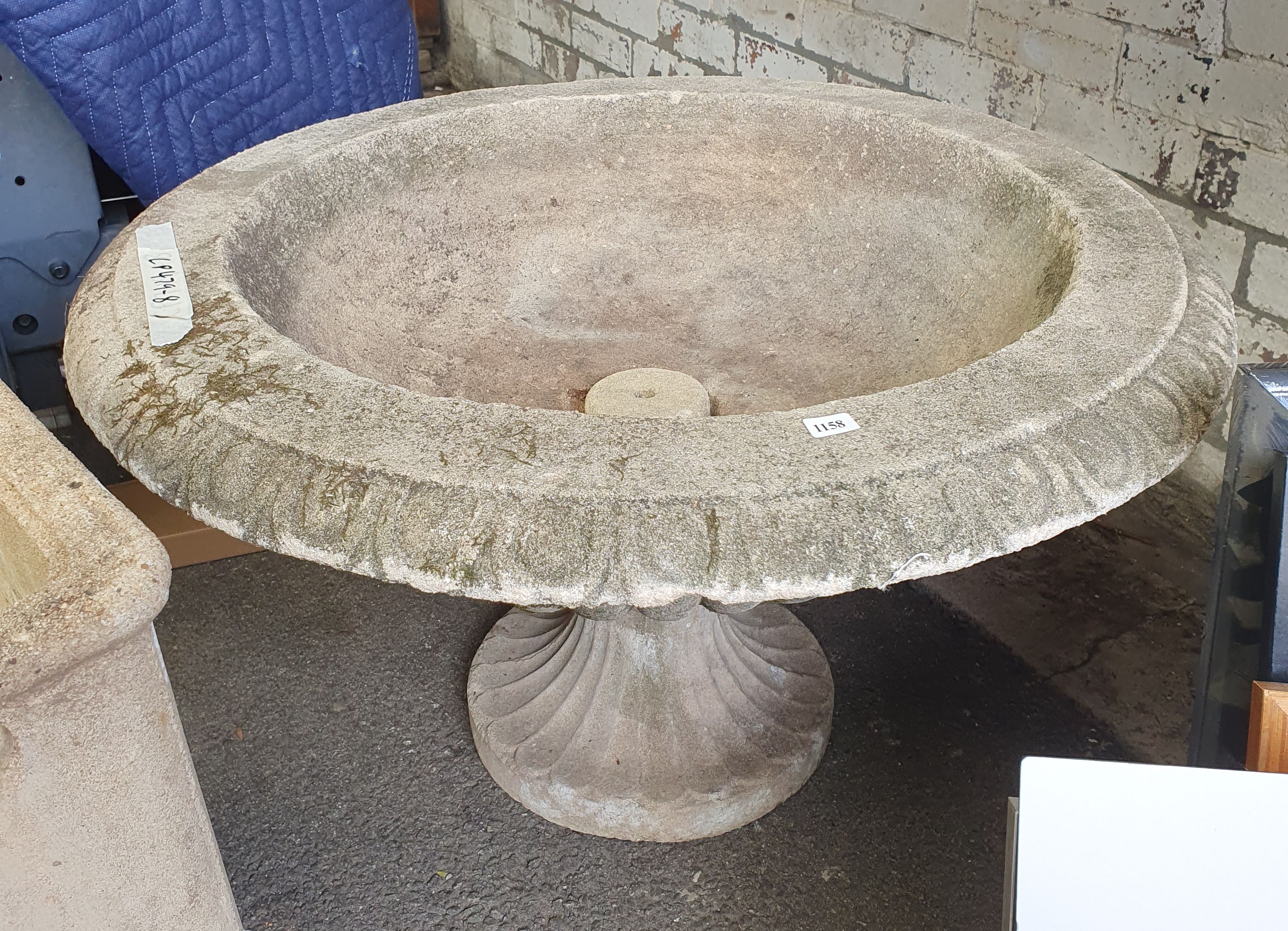 1158 · A CONCRETE BIRDBATH