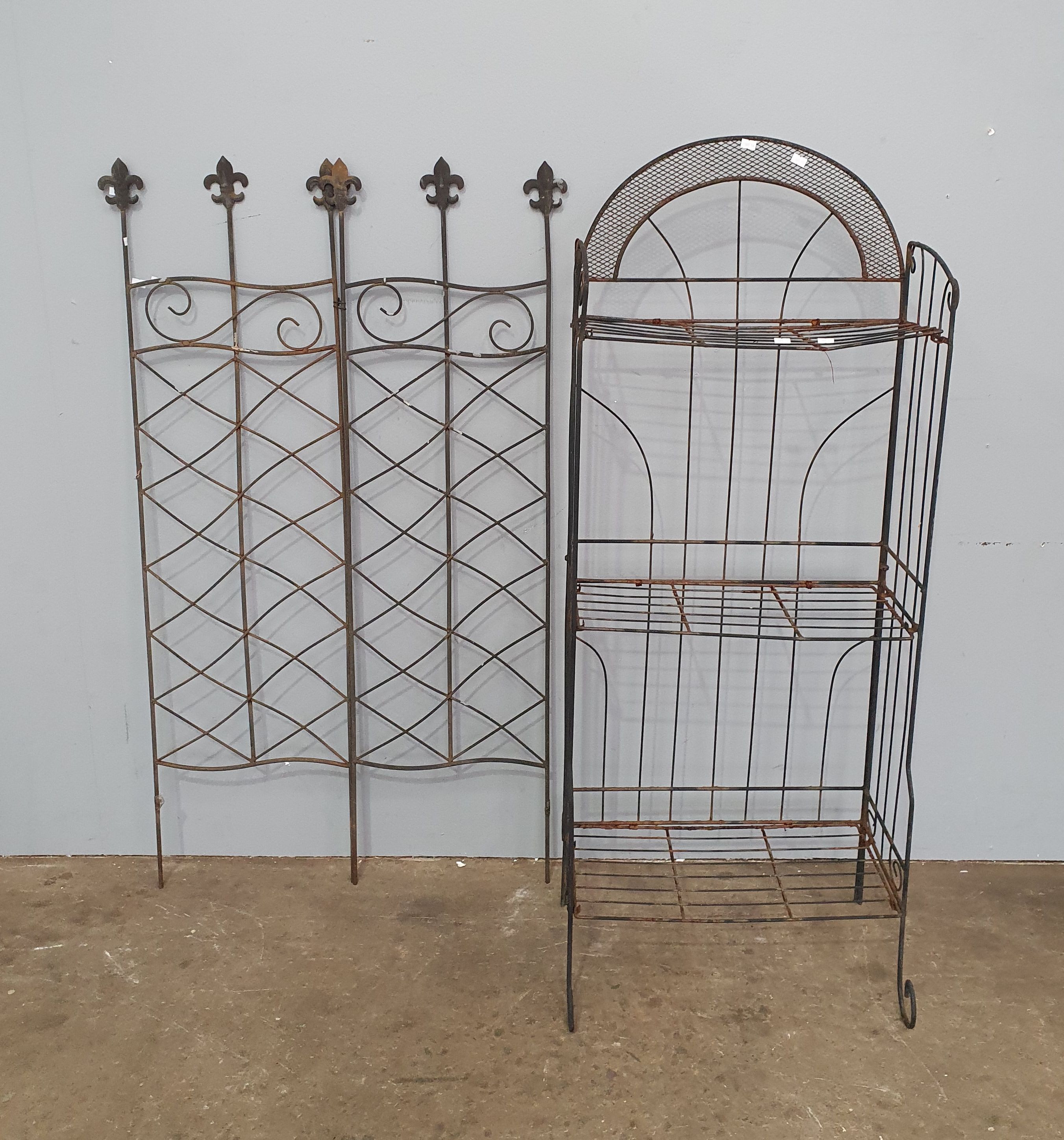 Two Metal Plant Stands
