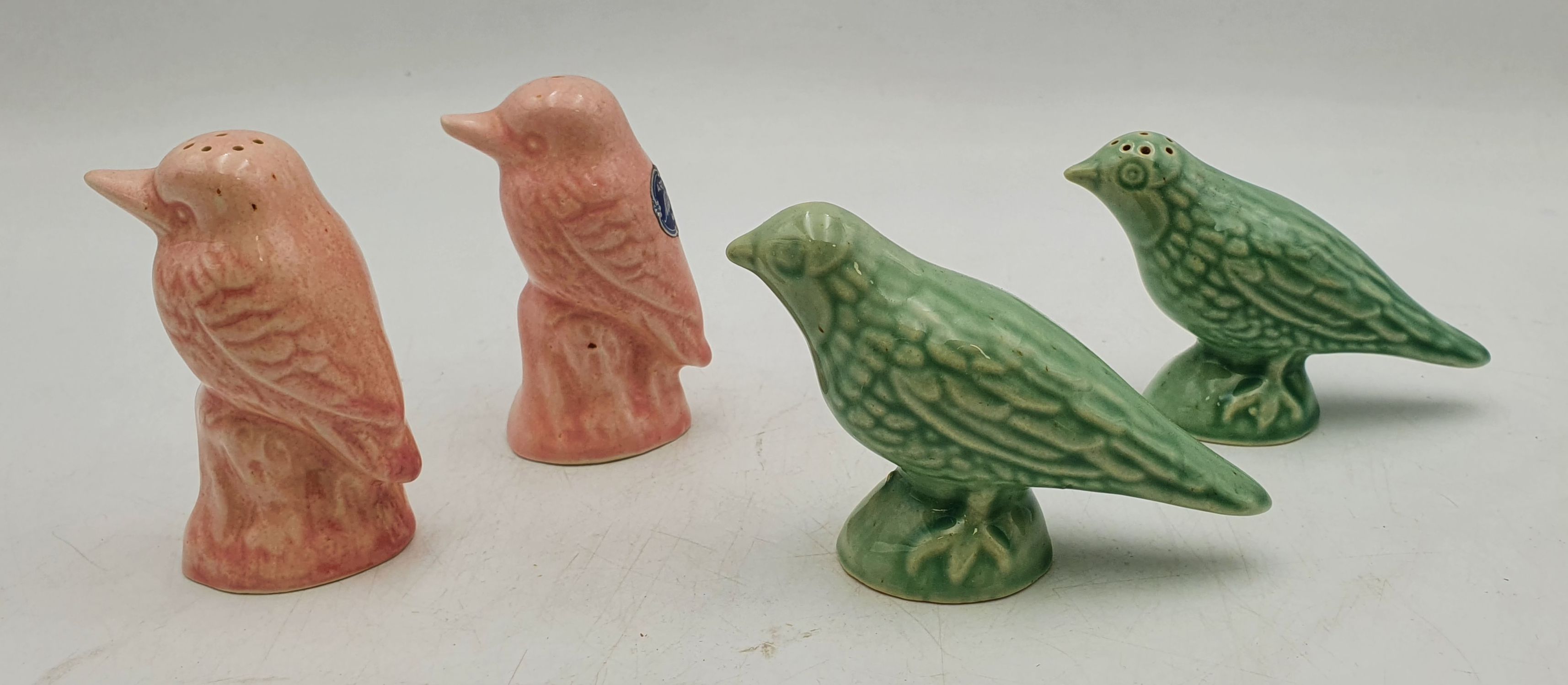 Two Sets Of Mcp Pottery Bird Salt And Pepper Shakers