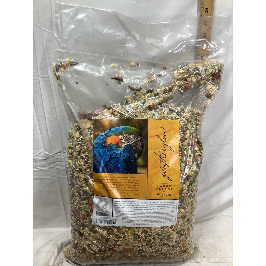 FeatherGlow Large Parrot Bird Seed - (20 lb)