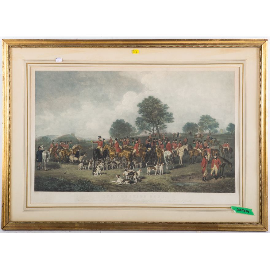 Two Framed Hunt Color Engravings