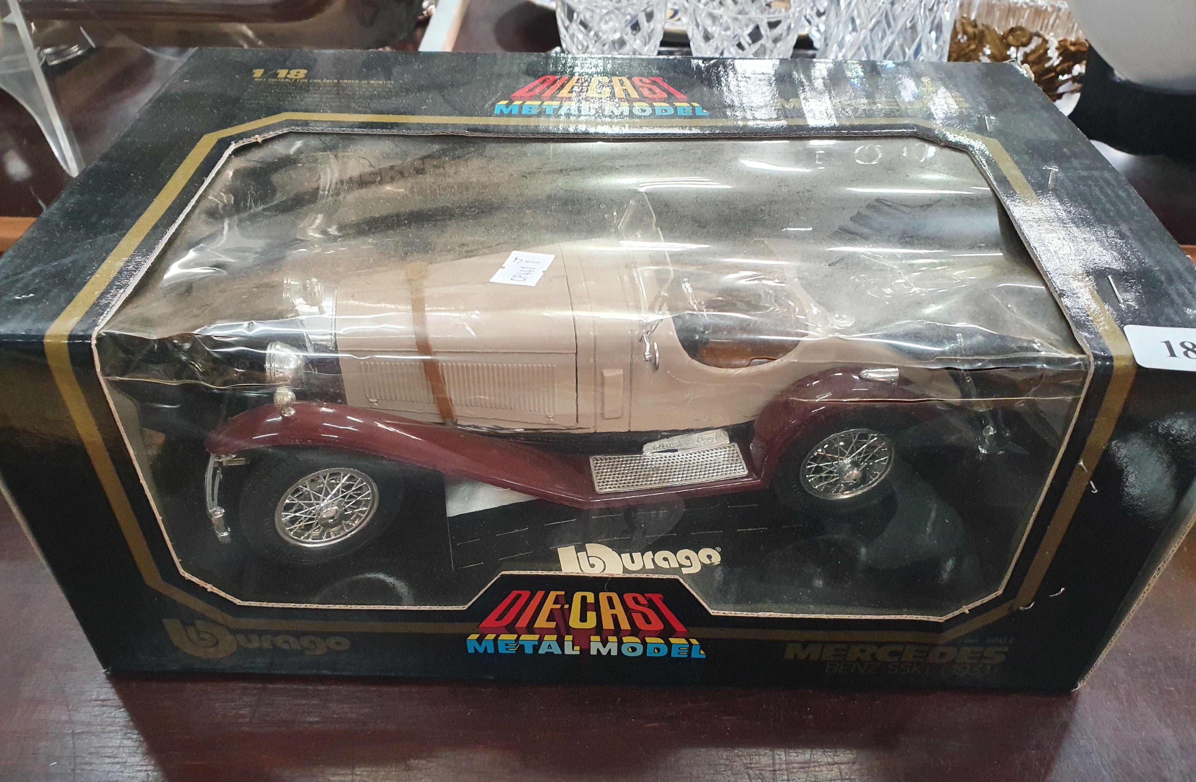 182 · A BURAGO MERCEDES DIE-CAST MODEL CAR