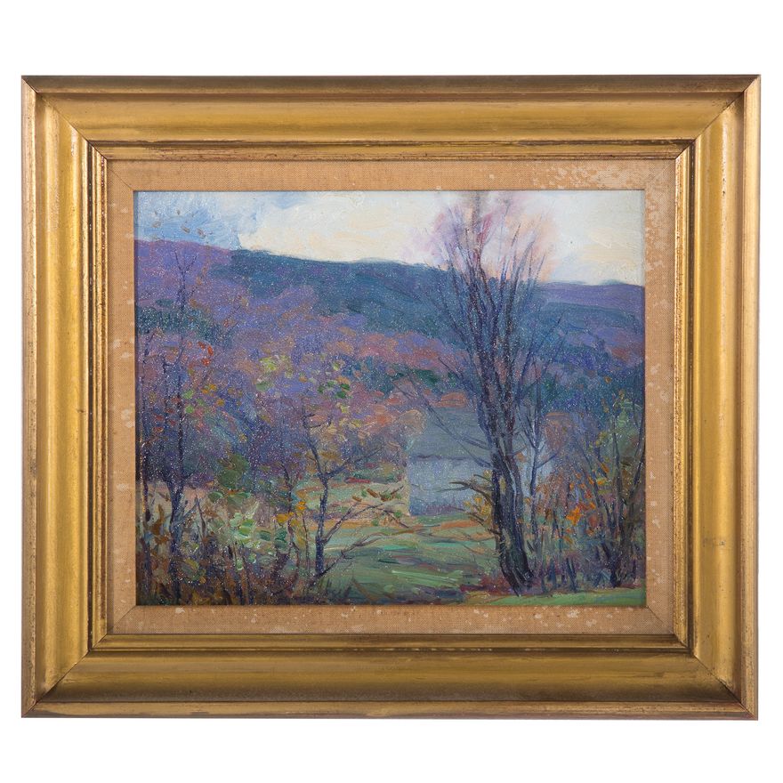 George Renouard. "Hills Near Bergen Beach," oil