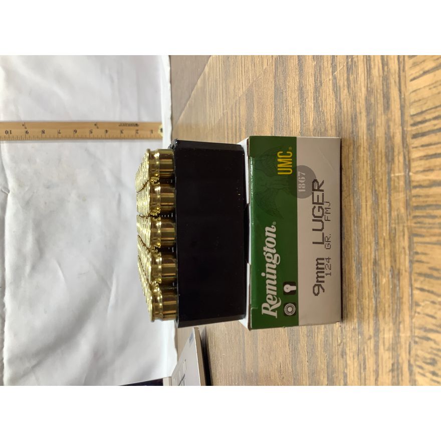 Remington 9mm Luger 124 Grain FMJ 50 Cartridges