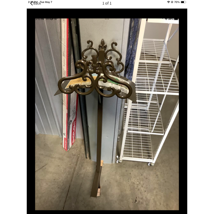Hampton Bay Decorative Hose Stand 10.5"x41.5"x11.7" Heavy Duty Steel