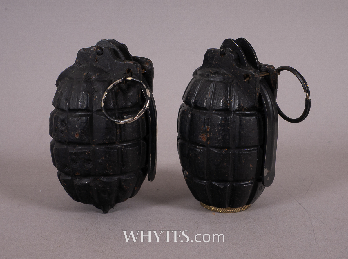 1914-1918 Inert ordnance, two British Mills bombs. | Whyte's