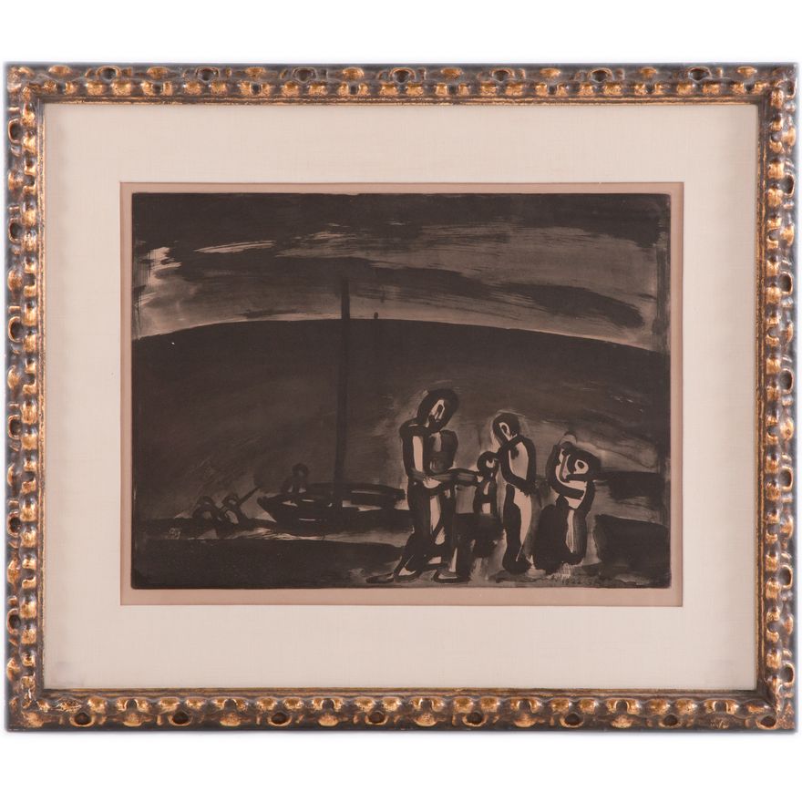 Georges Rouault. "Sometimes the Way is Beautiful," aquatint