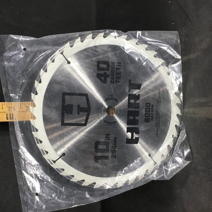 Hart 10" Ripping & Crosscutting Blade 40 Carbide Teeth 6000 Max RPM