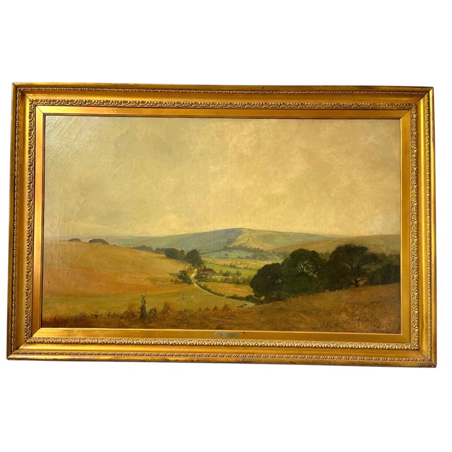 ARTHUR SYDNEY HAYNES, 'Sussex by the Sea" Large Oil Painting
