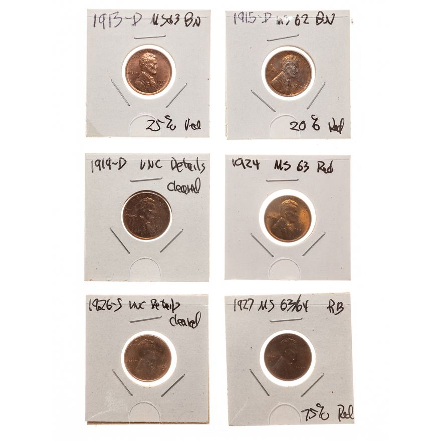 Six Unc Lincolns 1913-1927