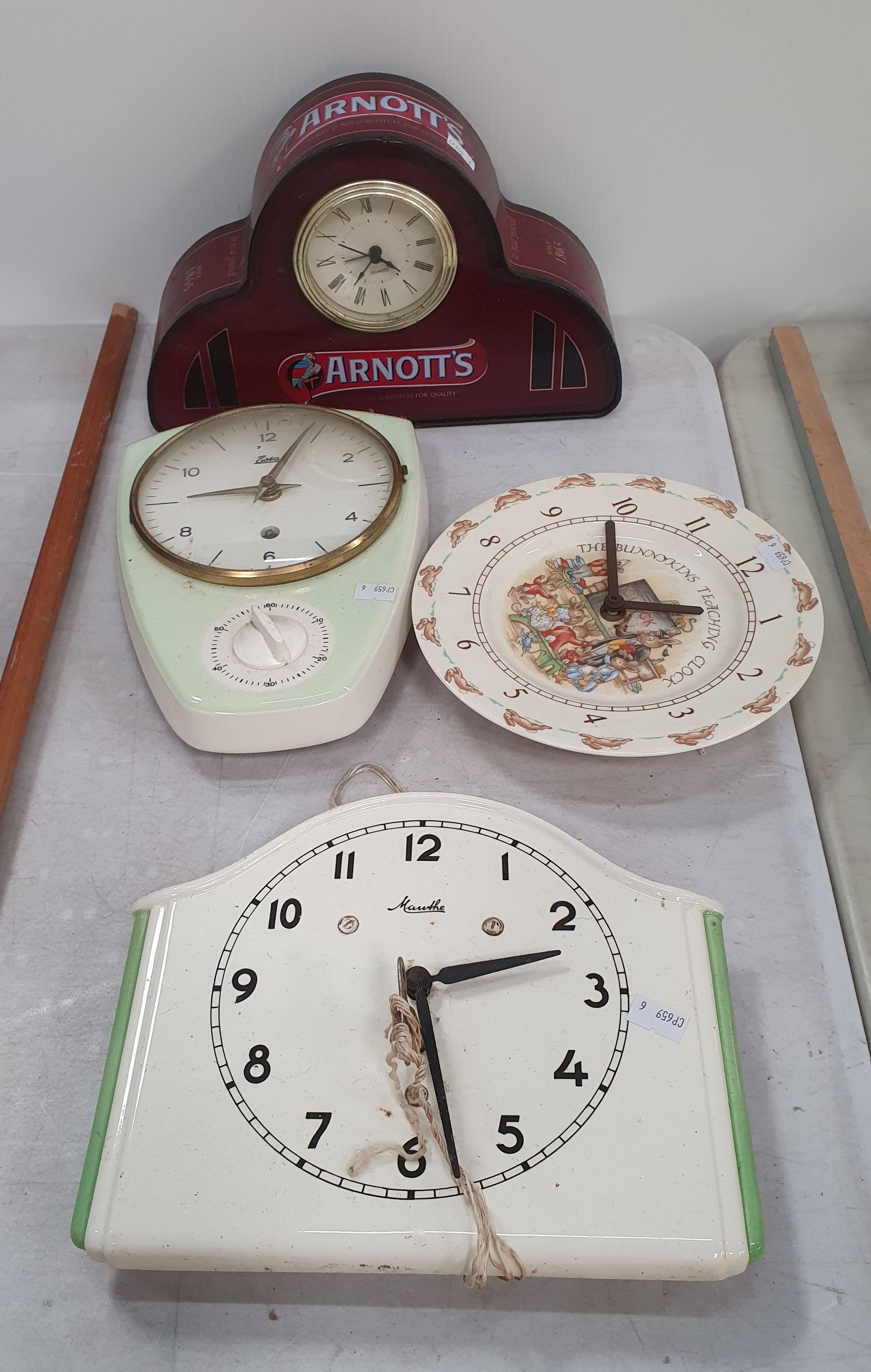 18 · FOUR VARIOUS CLOCKS
