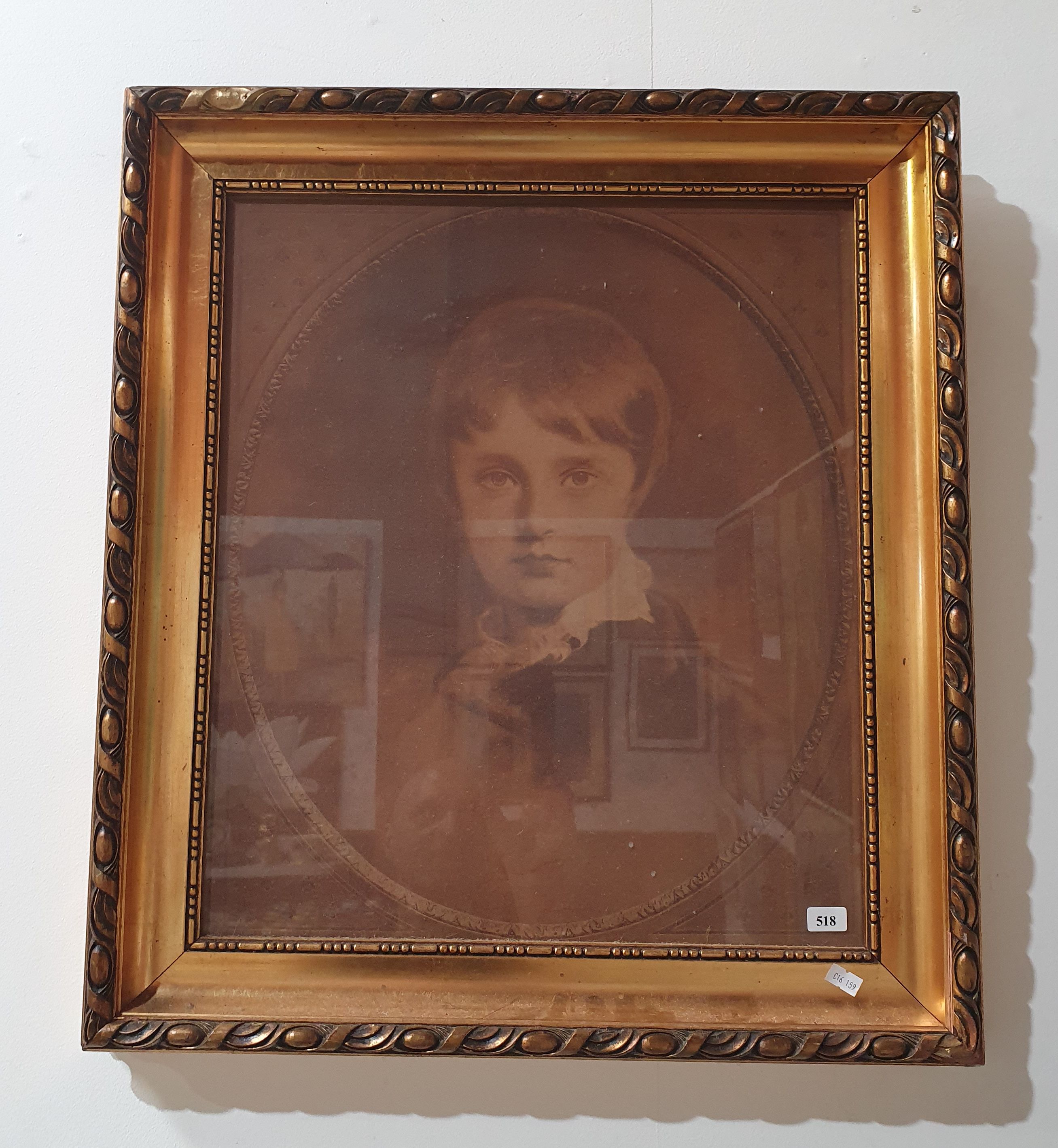 A FRAMED PORTRAIT OF NAPOLEON II
