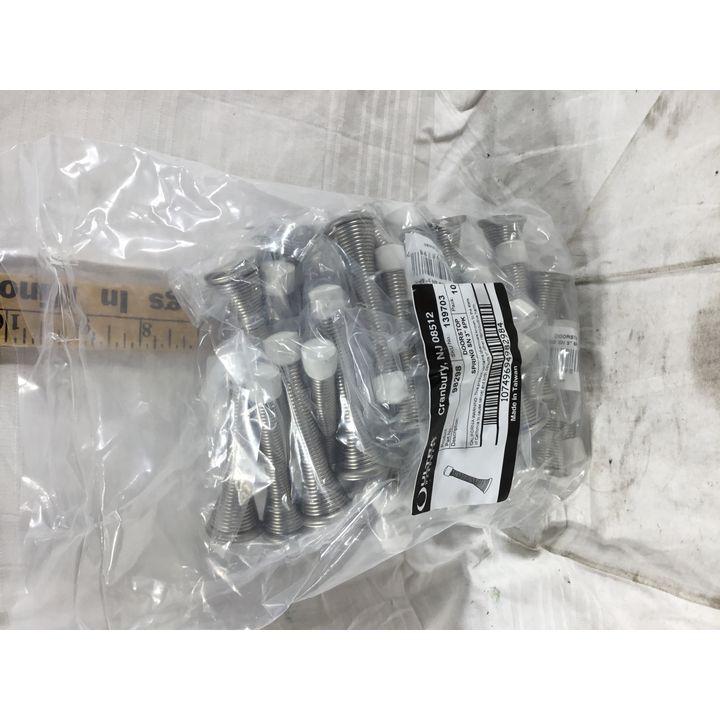(Buying 10) 5 Pack Ultra Hardware Satin Nickel Spring Doorstops 3"