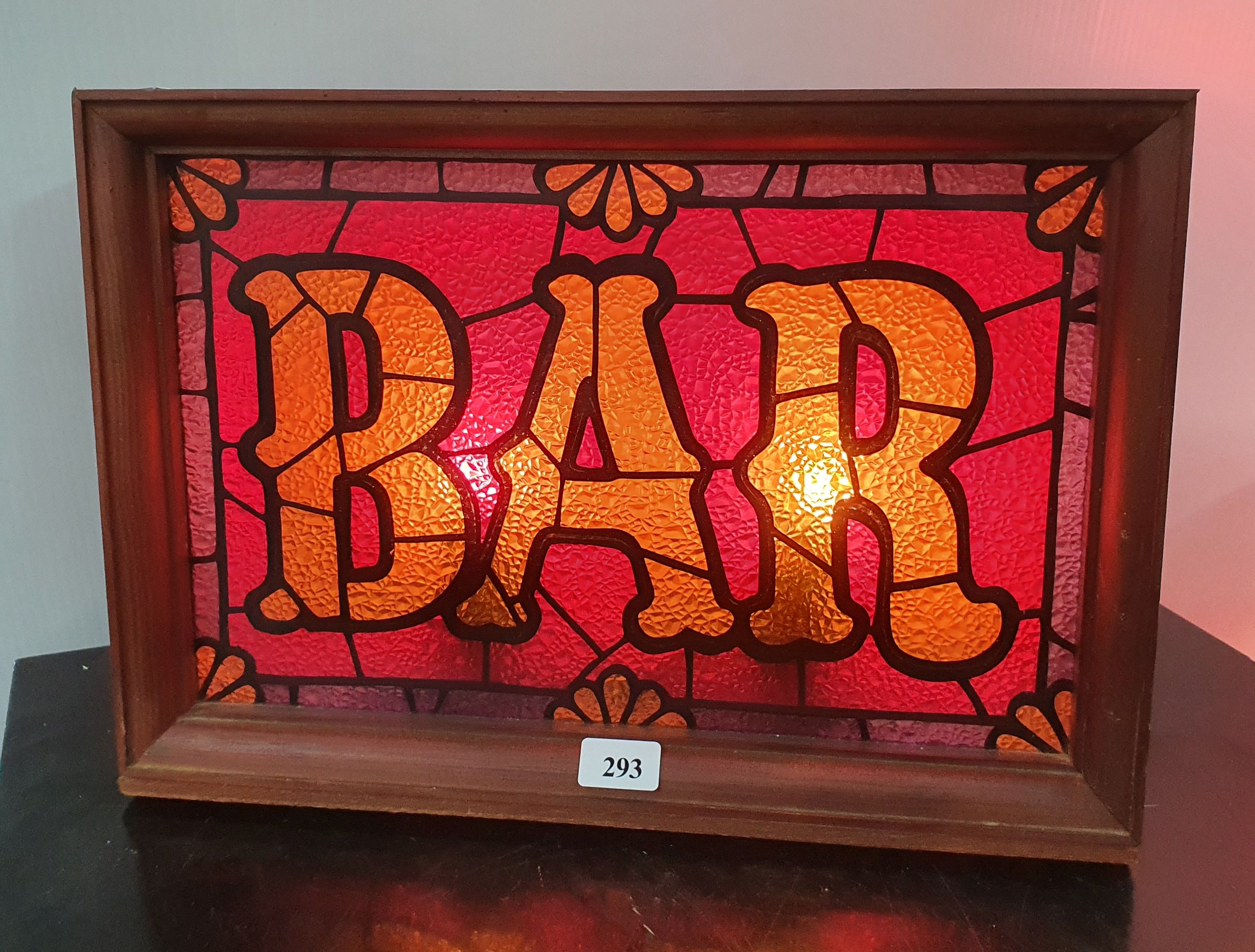 293 · AN ILLUMINATED 'BAR' SIGN