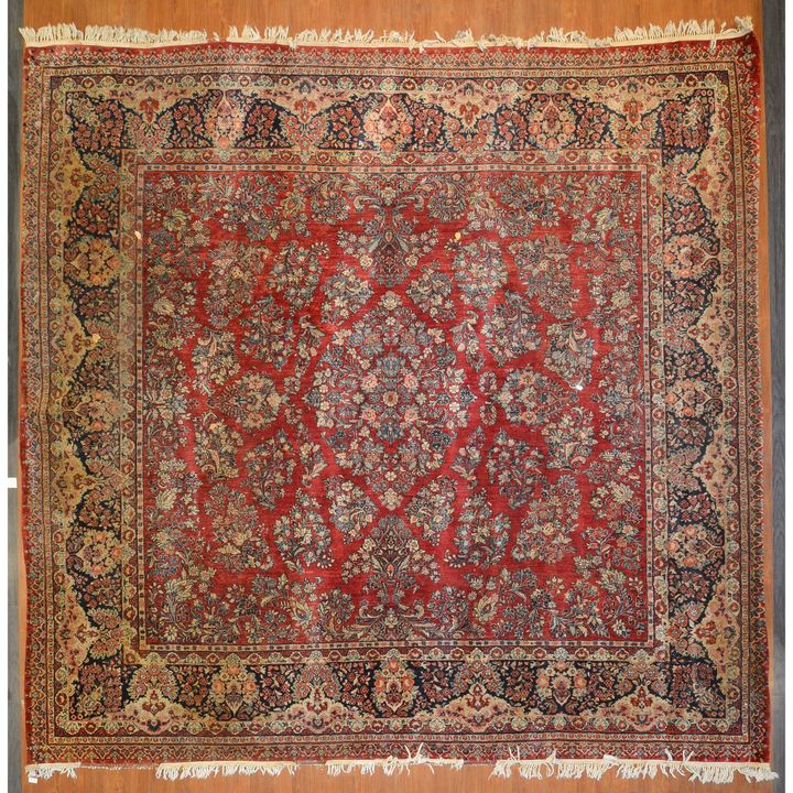 Semi-Antique Sarouk Carpet, 11.7 x 11.11