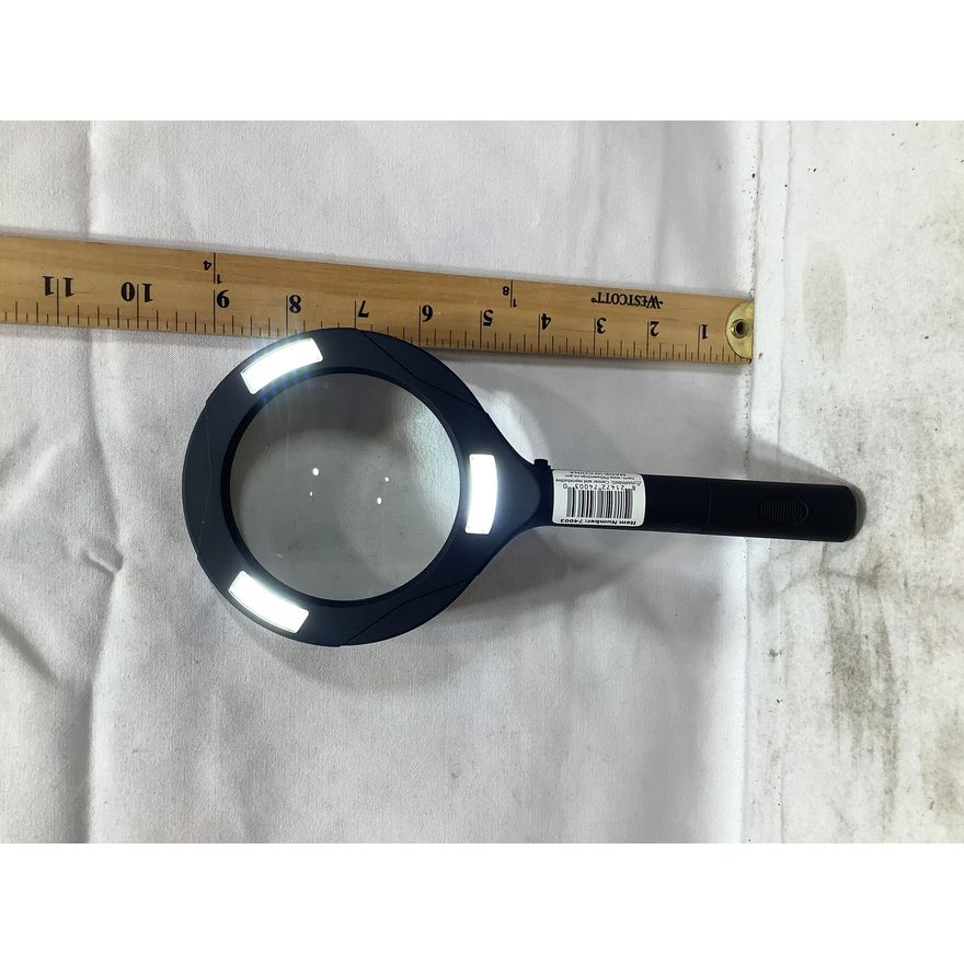 Handheld Magnifying Glass with Battery Powered Light-Battery Included