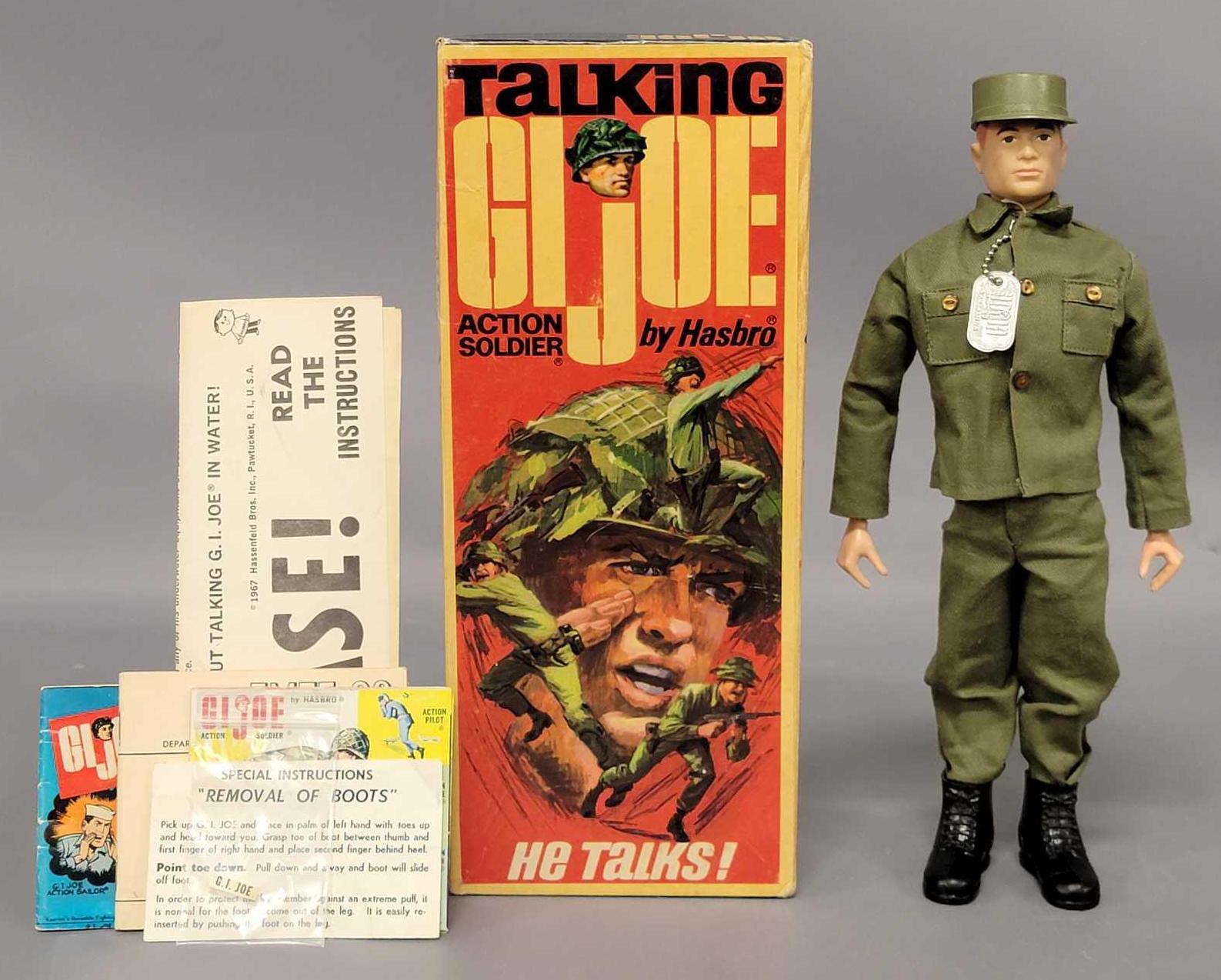 Vintage Hasbro 7590 Talking GI Joe Action Soldier in double R box